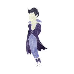 retro cartoon vampire