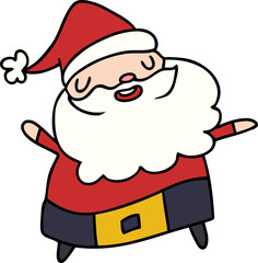 cartoon kawaii of santa claus