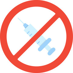 No Vaccines Icon