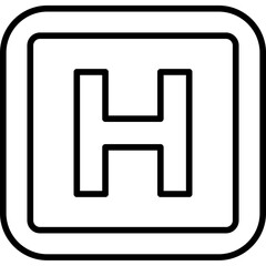 Heliport Pixel Perfect Detail Icon