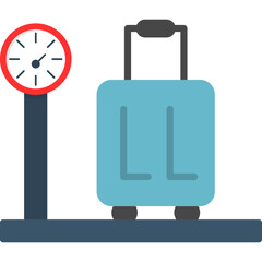 Obraz premium Luggage Scale Pixel Perfect Detail Icon