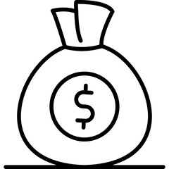 Fototapeta premium Money Bag Icon