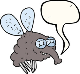 speech bubble cartoon fly