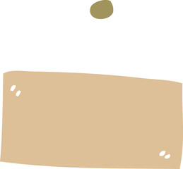 cartoon doodle blank hanging sign