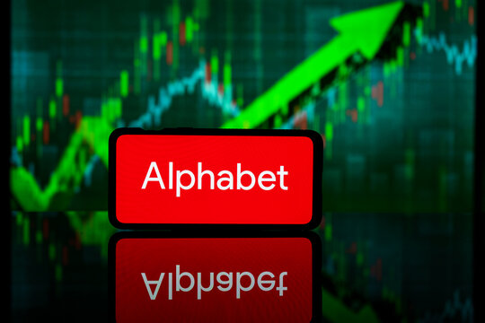 Google Alphabet company on stock market. Google Alphabet financial success and profit
