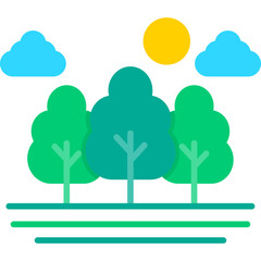 Fototapeta premium Forest Icon