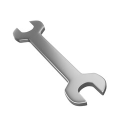 3D Icon Illustration of Wrench Isolated on White Background