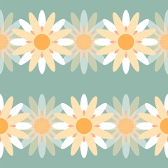 Fototapeta na wymiar seamless pattern with flowers, seamless floral background, floral summer style, repeating pattern, abstract vector art, ideal for fashion, textiles and paper design