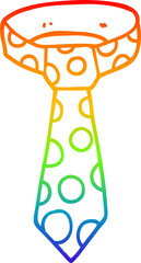 rainbow gradient line drawing cartoon loud tie