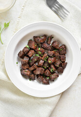 Garlic butter steak bites