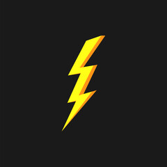 Thunder and bolt lighting elements. Flash icons set. Elestric blitz. Vector thunderbolt on white background