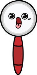 cute cartoon magnifying glass