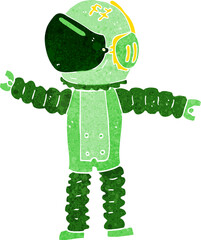 cartoon astronaut reaching © lineartestpilot