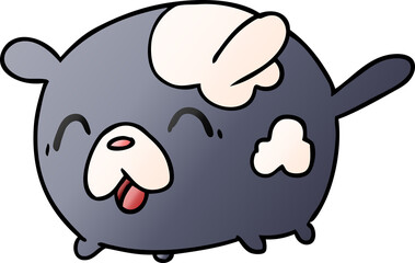 gradient cartoon kawaii cute patch dog