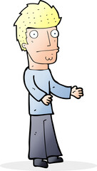 cartoon confused man