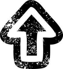 direction arrow distressed icon