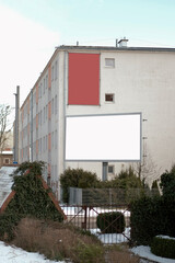 Gdynia, Poland - 03 10 2023: Mock-up of the advertisement billboard on the street. Design of...