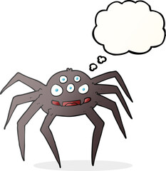 thought bubble cartoon spider