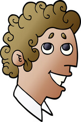 cartoon doodle man face