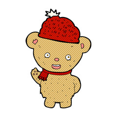 cartoon bear in hat