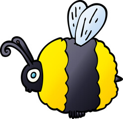 cartoon doodle bee