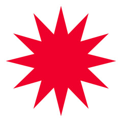 Obraz premium Abstract Geometric Star Shape on a Transparent Background