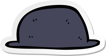 sticker of a cartoon hat