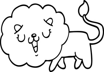 cute cartoon lion
