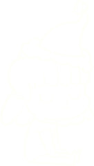 Christmas Woman Chalk Drawing