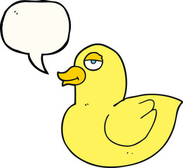 speech bubble cartoon duck