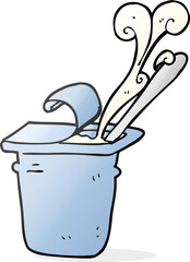 cartoon yogurt