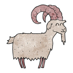 textured cartoon goat