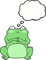 thought bubble cartoon funny frog