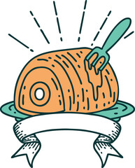 banner with tattoo style roast beef