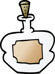 cartoon doodle perfume bottle