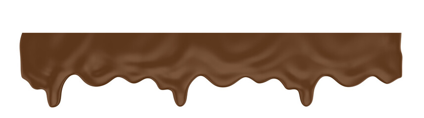 Chocolate derretido 3D render