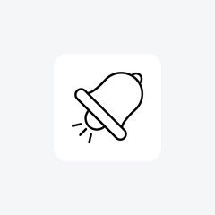 Bell, school bell fully editable vector fill icon

