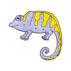 textured cartoon chameleon
