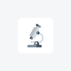 Laboratory, microscope fully editable vector fill icon

