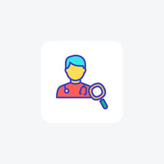Doctor, health care fully editable vector fill icon

