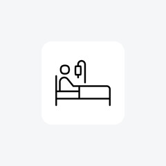 Obraz premium Patient, sick fully editable vector fill icon