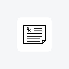 Paper, sheet fully editable vector fill icon


