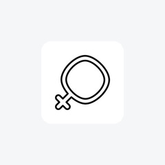 Gender, male fully editable vector Line Icon