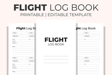 Flight Log Book KDP Interior