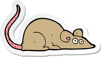 sticker of a cartoon mouse