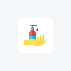 Sanitizer, clean fully editable vector fill icon

