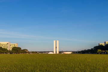 Fototapeta na wymiar Esplanade of Ministries in Brasilia