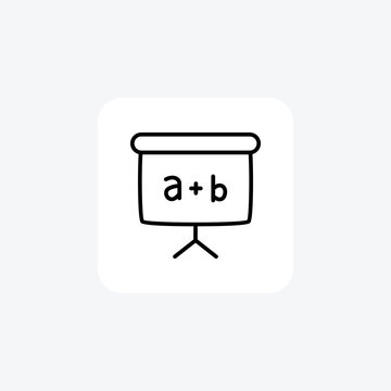 Courses, flipchat fully editable vector fill icon

