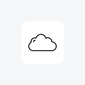 Cloud, seo,  fully editable vector fill icon

