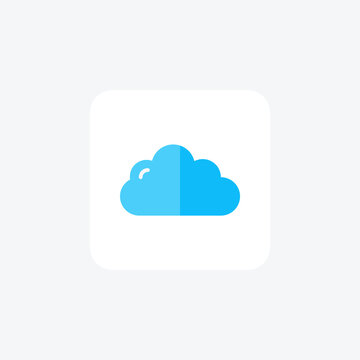 Cloud, seo,  fully editable vector fill icon

